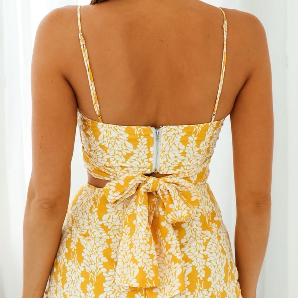 Indikah Tie Back Crop Top XS - Picture 2 of 10